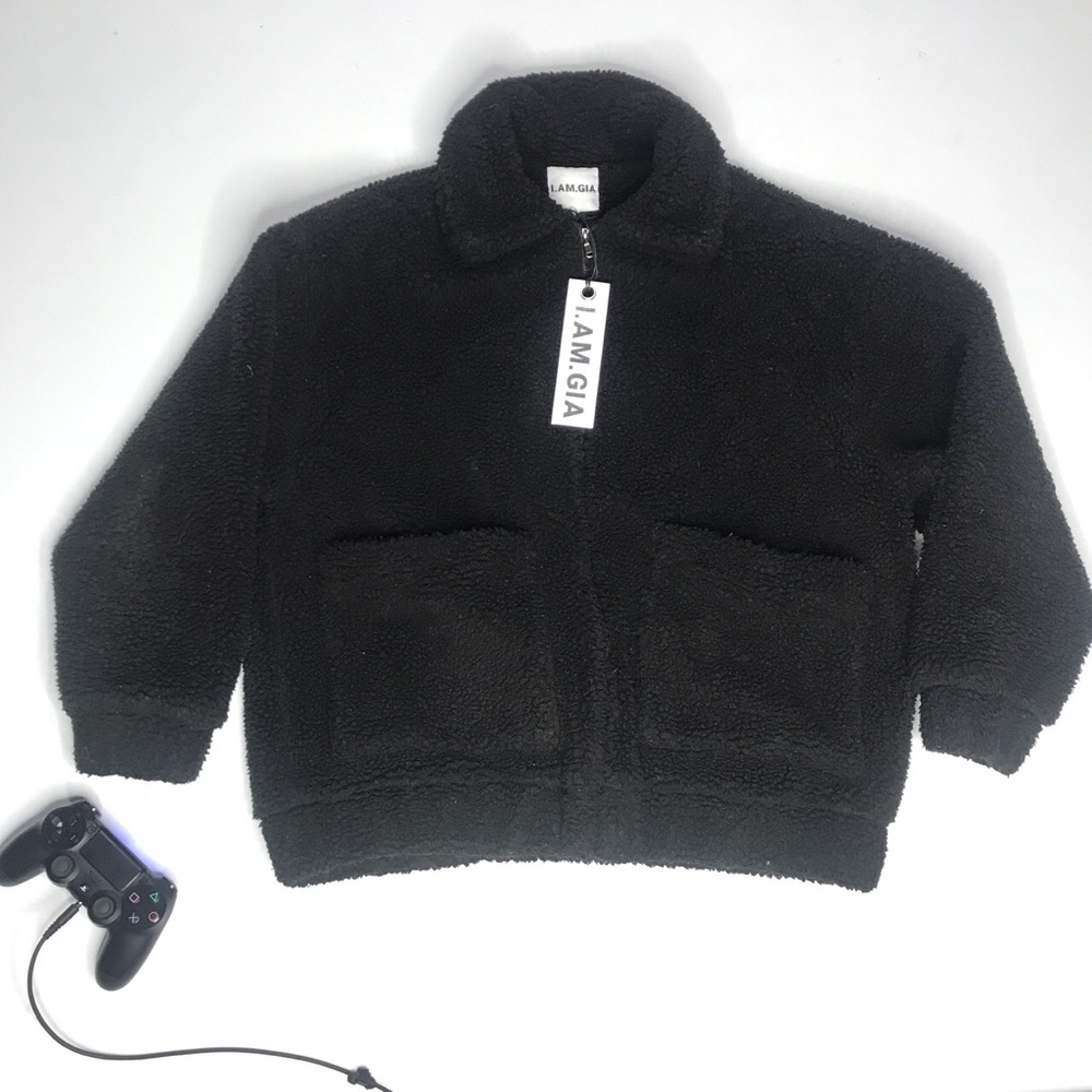 I AM GIA pixie fleece teddy jacket